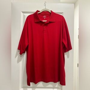 Men’s Tri-Mountain Performance Red XL Polo Shirt